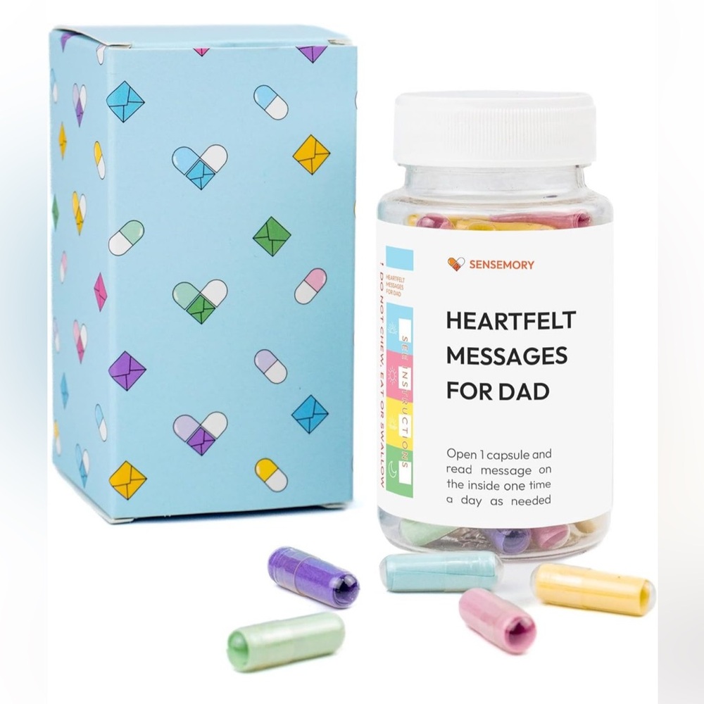 Heartfelt Messages Jar for Dad 50+ Notes Gift Keepsake NIB‎